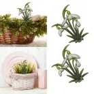 Nyomtatott dekorkarton - Hóvirág 2db