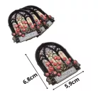 Nyomtatott dekorkarton - Emlékezünk tulipános ablak 3db/cs