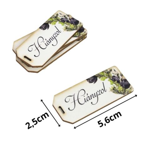 Nyomtatott dekorkarton - Hiányzol kegyelet scrapbook 5db/csomag