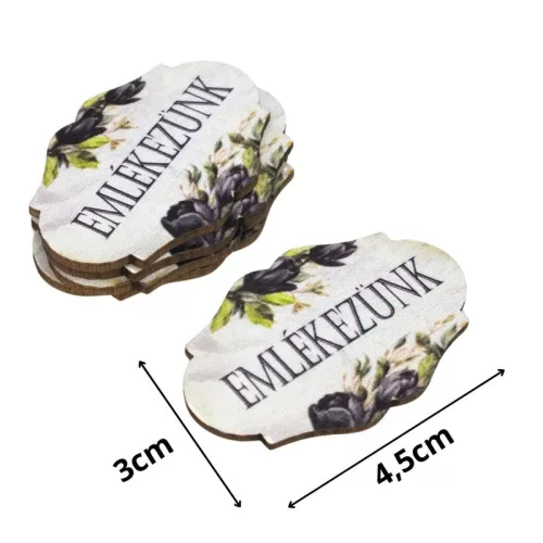 Nyomtatott dekorkarton - Emlékezünk 5db/csomag