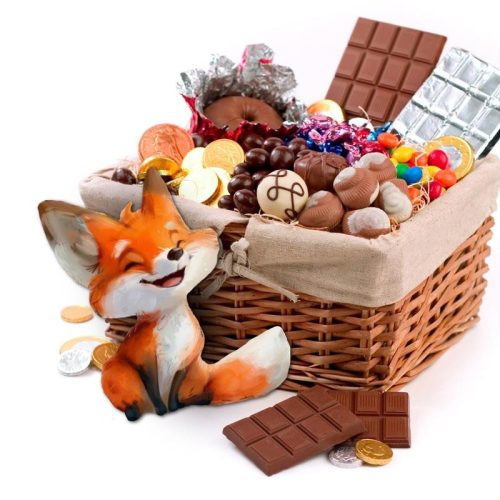 Nyomtatott dekorkarton - Róka 13cm