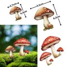 Nyomtatott dekorkarton - Vegyes gomba szett 4db/cs