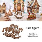 Nyomtatott dekorkarton - Mézeskalács hintaló 3db/csomag