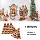 Nyomtatott dekorkarton - Mézeskalács fenyő 4db/csomag