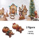 Nyomtatott dekorkarton - Mézi pár 2db/csomag