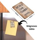 Nyomtatott dekorkarton - Sétálj csak tovább!.. hűtőmágnes