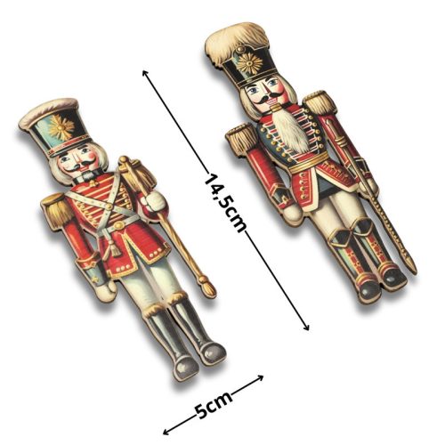Nyomtatott dekorkarton - Diótörő hosszúszakáll 14,5cm