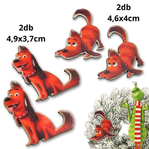 Nyomtatott dekorkarton - Grincs kutyája 4db/cs