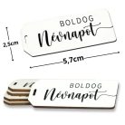 Nyomtatott dekorkarton - Boldog névnapot táblák 5db