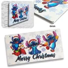 Nyomtatott fa tábla - Stitch Merry Christmas 24,3x13cm