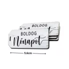 Nyomtatott dekorkarton - Boldog nőnapot scrapbook táblák 5db/cs fehér