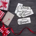 Nyomtatott dekorkarton - Boldog nőnapot scrapbook táblák 5db/cs fehér