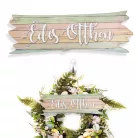 Nyomtatott dekorkarton - Édes Otthon pasztell tábla 7x20cm