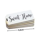 Nyomtatott dekorkarton - Sweet Home biléta 5db/csomag