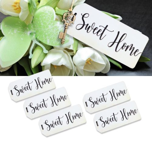 Nyomtatott dekorkarton - Sweet Home biléta 5db/csomag
