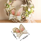 Nyomtatott dekorkarton - Nyuszifül natúr 14,5x16cm