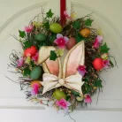 Nyomtatott dekorkarton - Nyuszifül natúr 14,5x16cm