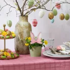 Nyomtatott dekorkarton - Nyuszifül rózsaszín kicsi 2db/csomag