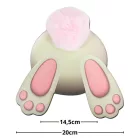 Nyomtatott dekorkarton - Nyuszi popi rózsaszín 20cm