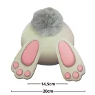 Nyomtatott dekorkarton - Nyuszi popi szürke 20cm