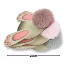 Nyomtatott dekorkarton - Nyuszi popi szürke 20cm