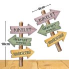 Nyomtatott dekorkarton - Tavaszi útjelző tábla 2db