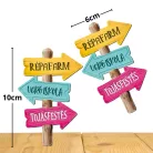 Nyomtatott dekorkarton - Húsvéti útjelző tábla 2db