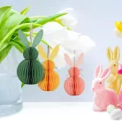 Nyomtatott dekorkarton - Nagy papírhatású nyuszi táblák 15cm