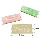 Nyomtatott dekorkarton -Hello tavasz szalagtábla 3db/csomag