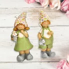 Nyomtatott dekorkarton - Virágsapkás pár 2/csomag