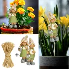 Nyomtatott dekorkarton - Virágsapkás pár 2/csomag