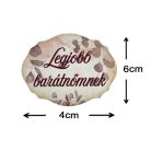 Nyomtatott dekorkarton - Legjobb barátnőmnek táblák 5db