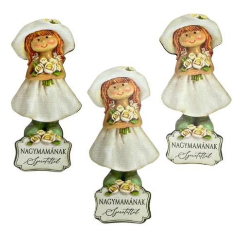 Nyomtatott dekorkarton -Nagymamának szeretettel kislány 3db/csomag