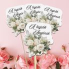 Nyomtatott dekorkarton - A legjobb anyának virágos tábla 4db/cs