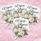 Nyomtatott dekorkarton - A legjobb anyának virágos tábla 4db/cs