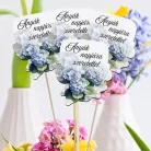 Nyomtatott dekorkarton - Anyák napjára szeretettel virágos tábla 4db/cs