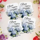 Nyomtatott dekorkarton - Anyák napjára szeretettel virágos tábla 4db/cs