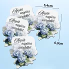 Nyomtatott dekorkarton - Anyák napjára szeretettel virágos tábla 4db/cs