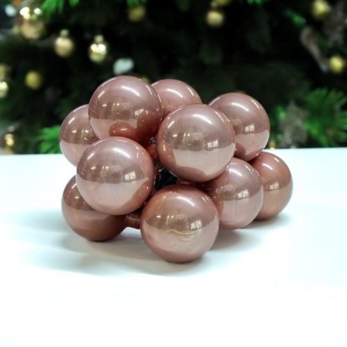 Karácsonyfadísz pick rózsaarany 1doboz