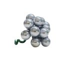 Mini karácsonyfadísz pick ezüst 1csokor