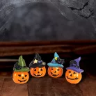 Halloween kalapos tökök 4db/csomag