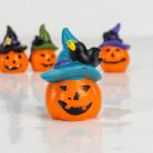 Halloween kalapos tökök 4db/csomag