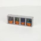 Halloween kalapos tökök 4db/csomag