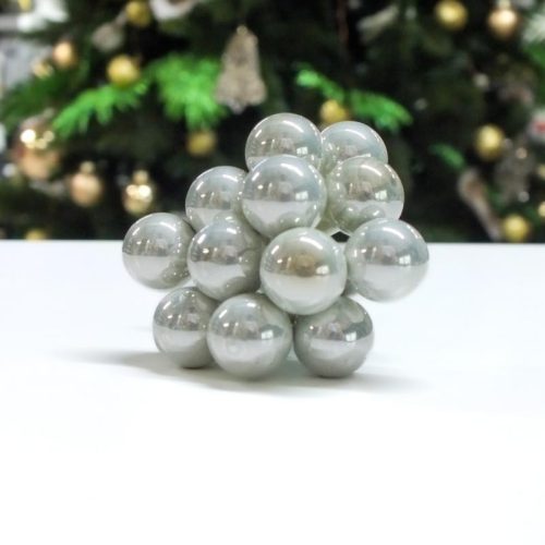 Mini karácsonyfadísz pick gyöngyház 12csokor - OKOSÁR!