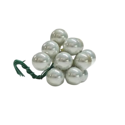 Mini karácsonyfadísz pick gyöngyház 1csokor