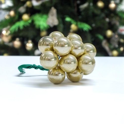 Mini karácsonyfadísz pick pezsgő 12csokor - OKOSÁR!