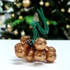 Mini karácsonyfadísz pick bronz 1csokor