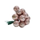 Mini karácsonyfadísz pick rózsaarany 1csokor