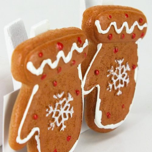 Mézeskalács kesztyű csipeszes 2db/csomag