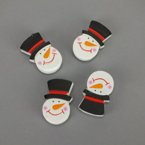 Cilinderes hóember fej öntapadós 4 db/csom